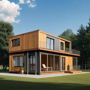 Casa Prefabricada Modular <span class=keywords><strong>de</strong></span> 2 Pisos con Certificación <span class=keywords><strong>de</strong></span> la UE, Baño Portátil, Cocina, Contenedor, Villa <span class=keywords><strong>de</strong></span> Lujo con Terraza en el Techo - Product Image 4