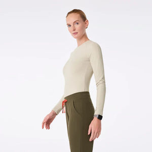 Xuexin Conjuntos de Uniformes Médicos Unisex de Manga Larga, Tejido de Punto Ecológico de Algodón y Spandex, Sin Costuras, con Detección de Agujas - Product Image 5