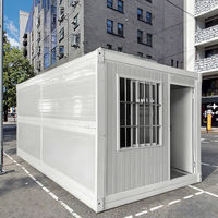 Maison de conteneur préfabriquée mobile de 20 pieds, bureau prêt à l'emploi, villa et hôtel modernes de luxe portables