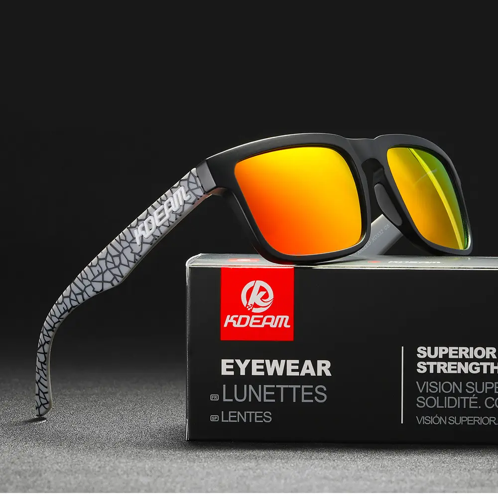 KDEAM KD332 UV400 편광 선글라스 남성 패션 클래식 색조 선글라스 여성용 TAC 렌즈 운전 안경