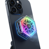 Support de téléphone magnétique avec anneau lumineux et refroidissement semi-conducteur pour diffusion mobile et jeux – Accessoires pour téléphone