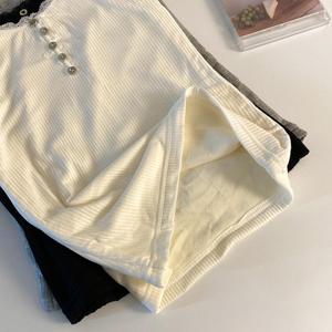 Camisola térmica sexy con espalda de encaje para mujer, autocalentable, con forro polar cálido, gruesa, ajustada, tipo chaleco, prenda exterior, capa base para invierno - Product Image 3