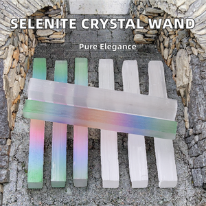 <span class=keywords><strong>Longfei</strong></span> Ma-rốc Tự Nhiên Selenite Cây Đũa Phép Thạch Cao Trong Suốt Chữa Bệnh Pha Lê Thanh Tự Làm Cắt Đầy Màu Sắc Mạ Điện Trang Trí Quà Tặng - Product Image 6