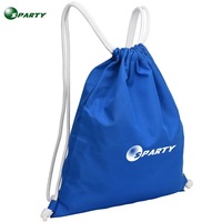 Sac à dos à cordon en polyester réutilisable unisexe, compartiment principal souple, sac de sport décontracté, sac cadeau personnalisé OEM