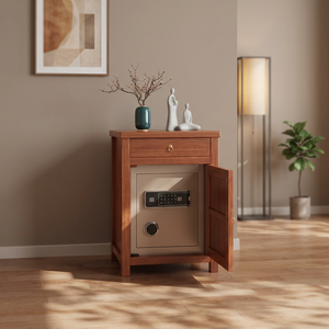 Coffre-fort rétro en bois massif, design dissimulé, antivol, pour maison, villa, marché du Moyen-Orient - Product Image 1