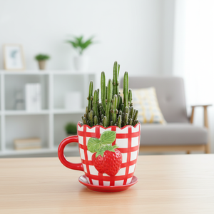 OEM ODM Custom Small Ceramic Flower Pots For Indoor Desktop Home Kid Room Decoration