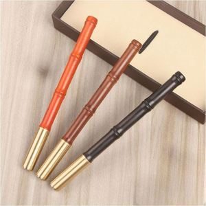 High Quality Luxury Heavy Gift Bamboo Shape <b>Pen</b> Ballpoint <b>Pen</b> Custom Promotion logo Bamboo Roller Ball <b>Pen</b> for Business Writing - Product Image 2