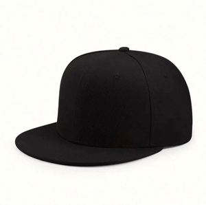 หมวกเบสบอลแบบ snapback สีพื้นเรียบง่าย ราคาถูก ผลิตจากผ้าฝ้าย พร้อมส่ง ขายส่ง สำหรับทุกเพศ - Product Image 1