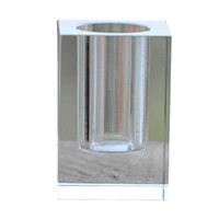 Ornement Bureau Salle D'étude Ensemble 8cm Cristal Verre Porte-Stylo Gravé Réunion Anniversaire Cadeau Amour Fleur Trophée De Noël