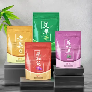 Hot Sale Recyclable Stand Up Pouches Traditional Chinese Medicine Herbal Swollen Detox Foot Bath Bag