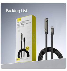 Soporte Plegable para Teléfono Basemo con <span class=keywords><strong>Cable</strong></span> de Datos de Carga Rápida Compatible con <span class=keywords><strong>Apple</strong></span> iPhone 15 a 17, Huawei, Xiaomi y Honor - Product Image 5