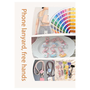 Cordon de téléphone créatif et <span class=keywords><strong>simple</strong></span>, porte-cartes, porte-<span class=keywords><strong>passe</strong></span> d'embarquement, porte-clés de sac à dos, en corde tressée colorée, à suspendre - Meilleures ventes - Product Image 6