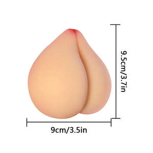 Hot Sale Mastur bator Cup Spielzeug Handbuch Masturbation Silikon Kondom Pfirsich form Brust Cups Kanal Hautton Flugzeug Cup Männlich - Product Image 6