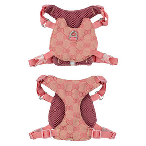 <span class=keywords><strong>Harnais</strong></span> et laisse personnalisés pour chat mignon <span class=keywords><strong>harnais</strong></span> réglable et respirant pour animaux de compagnie motif imprimé personnalisé pour chaton chiot petits animaux de compagnie - Product Image 2