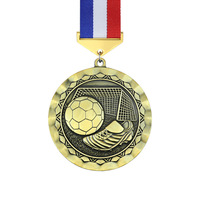 Médailles vierges militaires universelles en métal en stock Taekwondo Basketball Rugby Soccer Event Honorary Award Medals