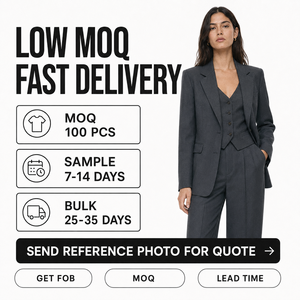 Fabricante de Blazers Personalizados para Mujer, Ropa Femenina, Conjuntos, Prendas de Vestir, Estilo de Vida, Ropa Urbana, Diseño de Lujo a Medida - Product Image 6