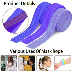 Gấp đàn hồi mô hình động vật xương cá in Polyester <span class=keywords><strong>Webbing</strong></span> may Stretch Ribbon ban nhạc tóc Bow DIY - Product Image 5