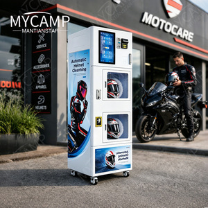 MYCAMP Nouvelle machine de nettoyage automatique de casques à double compartiment avec fonctionnement de 60 minutes - Product Image 1