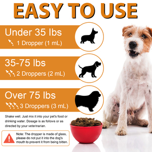 Oimmal ngay lập tức dị ứng cứu trợ hệ thống miễn dịch Boost hỗ trợ di động sức khỏe tự nhiên quercetin chất lỏng giọt bổ sung cho chó - Product Image 2