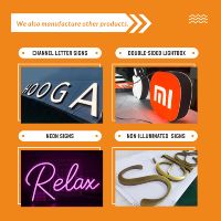 Letras con Retroiluminación LED Personalizables OEM/ODM de Daco Sign con Tiras LED para Publicidad en Exteriores y Hospitales - Diseño Gratuito
