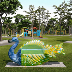Bán Buôn Tùy Chỉnh Con Công Băng Ghế Dự Bị Vườn Nhựa Chim Tượng Ghế Hiện Đại Thiết Kế Sang Trọng Thời Tiết Chịu Mài Mòn Ngoài Trời Cảnh Quan - Product Image 5