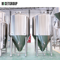 Cuve de Fermentation Conique 2000L en Acier Inoxydable Unitank avec Chemise de Refroidissement, Bras de Racking et Manomètre pour Brasserie