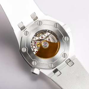 Relojes Mecánicos para Hombre, Reloj de Metal, Estilo Moderno, Reloj Automático de Lujo para Hombre, Cerámica Blanca de 42 mm, Correa de Buceo de Goma - Product Image 5