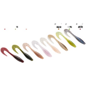 Leurre souple Bass Whisperer Curly Tail de 2,5 pouces pour la pêche au bar en eau douce - Product Image 1