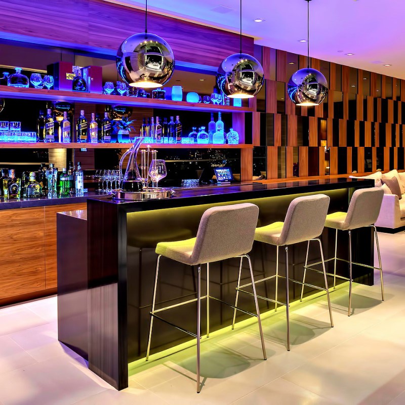 Custom Home Bar Counter Set - Modern Design & Durability