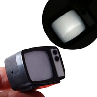 Mini-téléviseurs simulés avec lumière LED pour accessoires de maison de poupée, mini-téléviseurs rétro créatifs, ornements DIY
