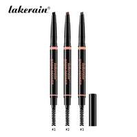 Pensil Alis Segitiga Lakerain Tahan Air Tahan Keringat dengan Sentuhan Alami Seperti Rambut 3D Pensil Alis Segitiga Berbentuk Ramping