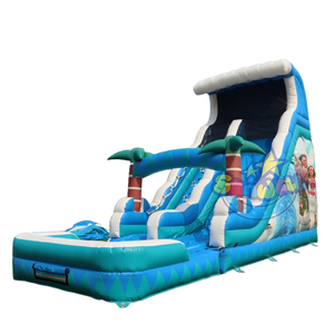 Trượt Nước Hồ Bơi Moana Chủ Đề Inflatable Trượt Nước Bơm Hơi Khổng Lồ Khô Trượt Giá Rẻ Sân Sau Trượt Bơm Hơi Với Hồ Bơi - Product Image 1