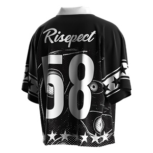 Polo col design maillot de football américain pour hommes tissu en maille de qualité supérieure pour les entraînements et les sorties décontractées - Product Image 2