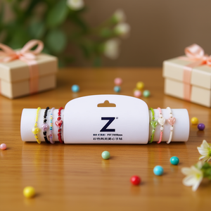 Bracelets en perles de céramique colorées en forme de cœur, 2400 pièces, style mignon unisexe, bijoux cadeau - Product Image 2