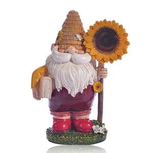 Witt Bees Festival Cadeau Extérieur Jardin Statue en Résine Décorative Artisanat Miniature Nain Figure Nourriture Ornement de Noël Pyramide - Product Image 5