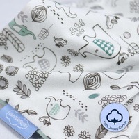 Taille personnalisable avec taie d'oreiller portable en coton imprimé dessin animé taies d'oreiller détachables et de remplacement pour bébé