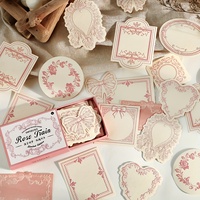 Papier à notes gaufré avec bordure en dentelle, style simple, papier pour scrapbooking, papier décoratif vintage pour journal, agenda, décoration de la maison