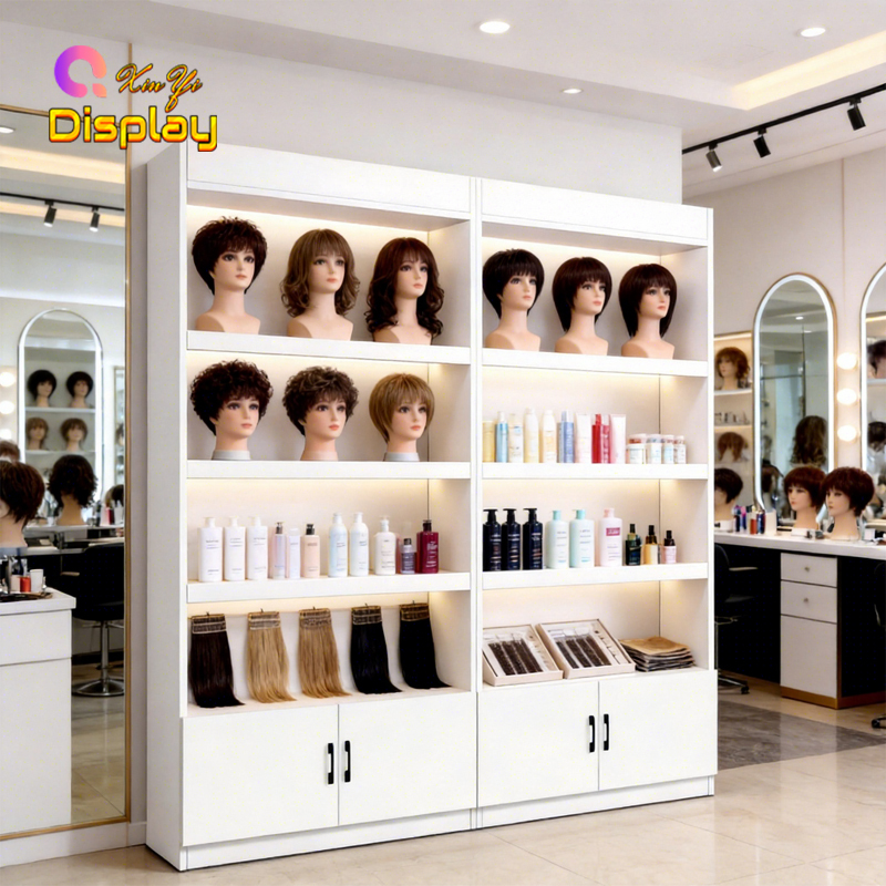 XINYI Luxury Hair Salon Cabinet Display