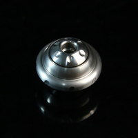 Gyroscope créatif en acier inoxydable UFO pour adultes, jouet anti-stress en métal, mini spinner de bureau EDC
