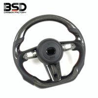 Cocok untuk Mazda 3 Axela 6 CX30 CX50 MX30 CX3 CX4 CX5 GT Sports Setir Kulit Hitam Berlubang Serat Karbon