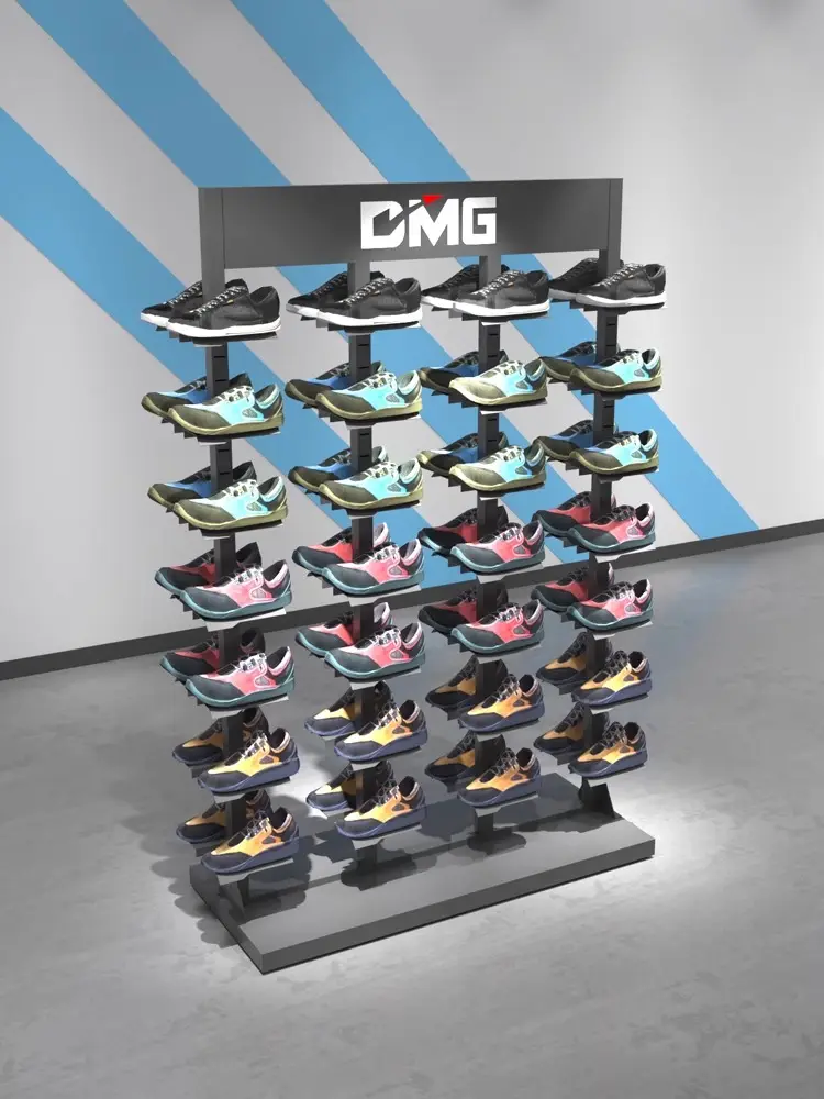 Bán buôn Trung Quốc nhà máy tốt nhất Sneaker Rack hiển thị cho cửa hàng trang trí nội thất