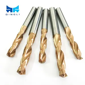 High quality tungsten carbide twist drill bit with inner coolant for hardness steel
