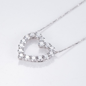 Joyería en Existencia MSN-879 Collar de Lujo de Oro de 18K de 45cm con Colgante de Diamante Cultivado en Laboratorio de Corte Redondo - Product Image 4