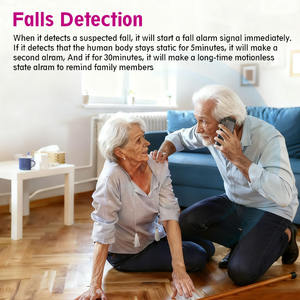 <span class=keywords><strong>Détecteur</strong></span> d'alarme <span class=keywords><strong>de</strong></span> chute pour <span class=keywords><strong>personnes</strong></span> <span class=keywords><strong>âgées</strong></span> en matériau ABS avec Wi-Fi, portée <span class=keywords><strong>de</strong></span> détection <span class=keywords><strong>de</strong></span> 100-200 m, surveillance en ligne et contrôle par application - Product Image 3