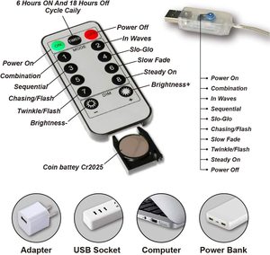 Hongdong không thấm nước trong nhà <span class=keywords><strong>LED</strong></span> Rèm đèn 3*3m 3*2m 3*1M Cổ Tích chuỗi 8 chế độ IP65 trắng ấm <span class=keywords><strong>Dimmable</strong></span> có thể sạc lại trang trí nội thất - Product Image 3