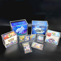 Boîte acrylique personnalisée en gros pour Pokémon Etb boîte de rappel de protection vitrine magnétique en acrylique