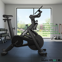 Vélo d'appartement Xburn Music Wheel M5 avec écran LCD pour entraînement à domicile – Station de cyclisme intérieur en métal avec musique intégrée