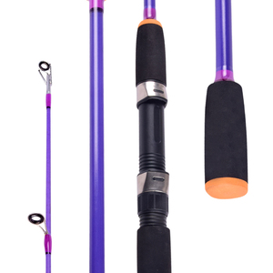 <span class=keywords><strong>Canne</strong></span> à pêche spinning en fibre de verre solide avec poignée EVA, kit de <span class=keywords><strong>canne</strong></span> solide pour la pêche aux leurres, idéale pour la pêche en lac, en ruisseau, au saumon, à la carpe, au poisson-chat et en <span class=keywords><strong>mer</strong></span>. - Product Image 1