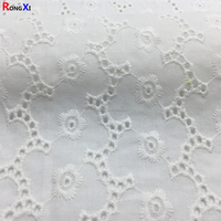 Prix de gros personnalisé RXF0538 oeillet de broderie anglaise 100% coton recyclé prix tissus de broderie pour vêtements matériel