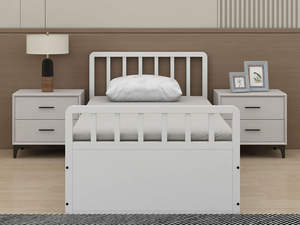 Высококачественная металлическая кровать для общежития, современная односпальная металлическая кровать для студентов - Product Image 5